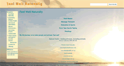 Desktop Screenshot of feelwellnaturally.com