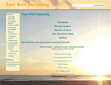 Tablet Screenshot of feelwellnaturally.com